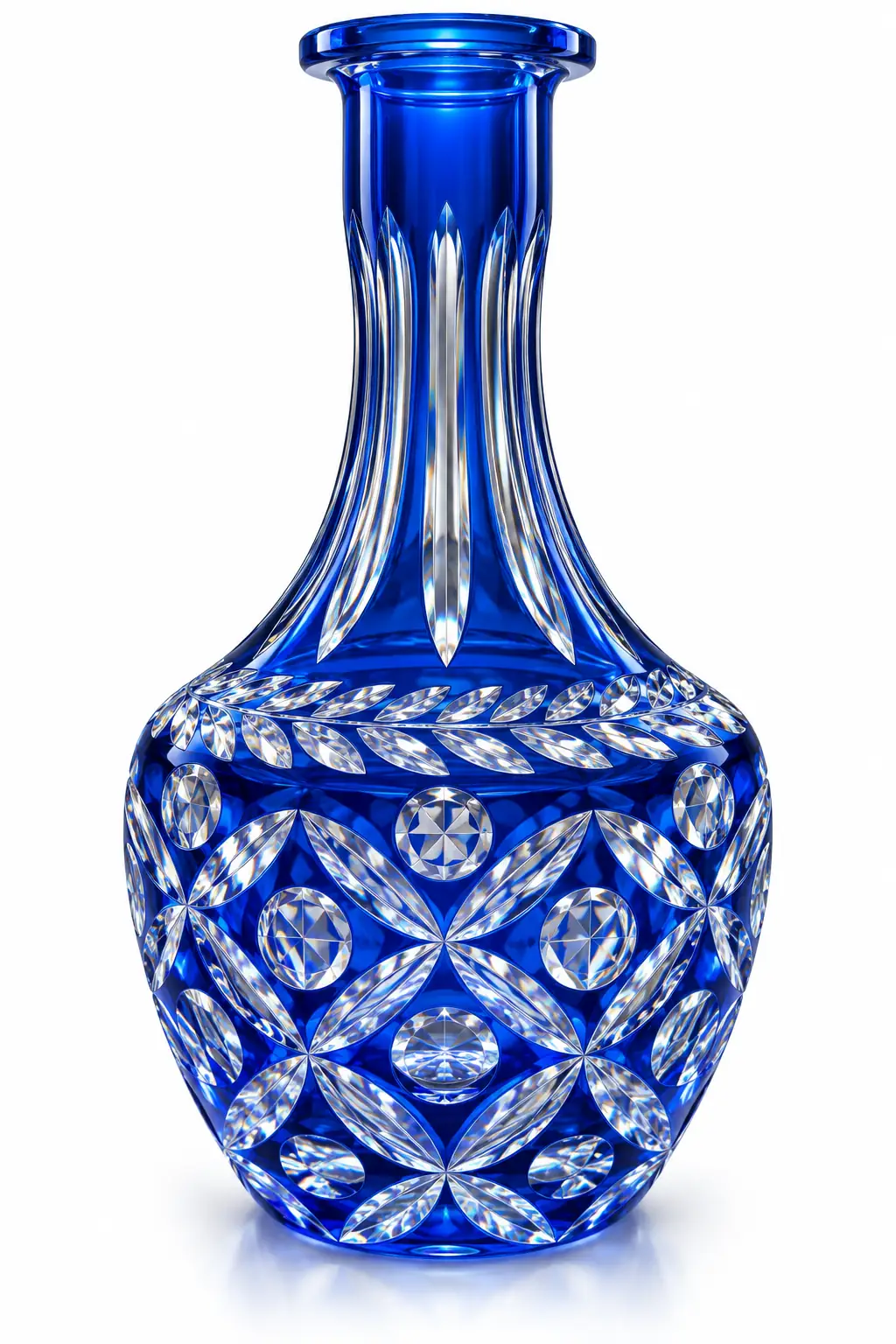 Desarj Crystalline Kristal Nargile Şişesi – Safir Işıltı Kristal ürün görseli