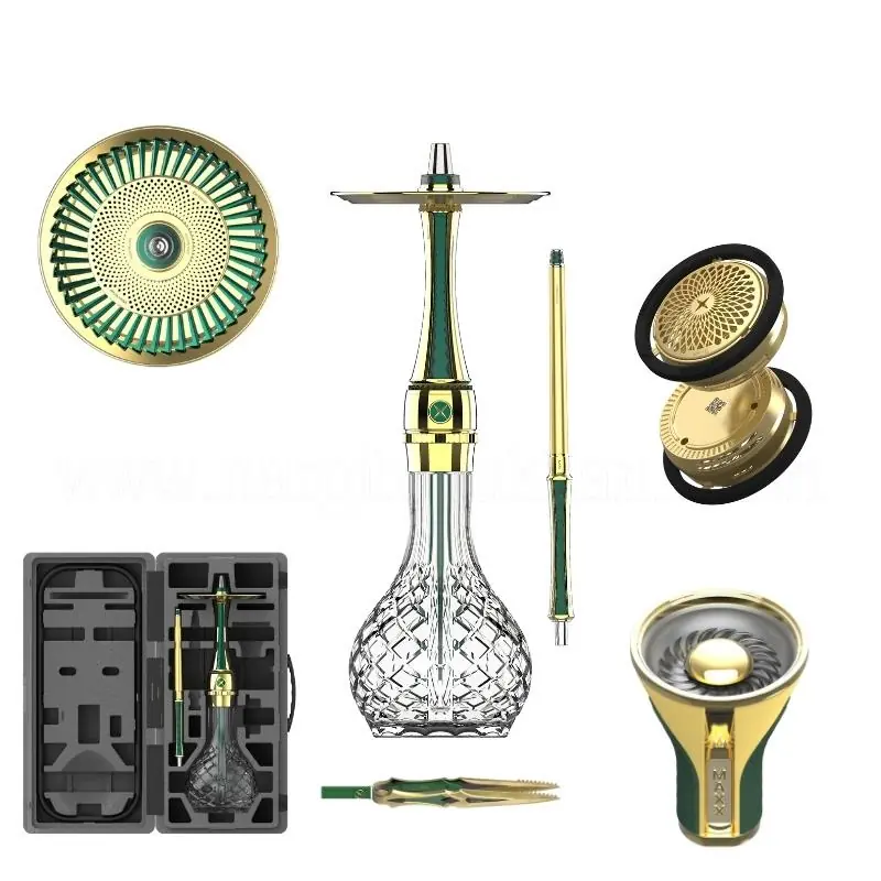 Maxx Royal Emerald Gold Nargile Seti ürün görseli