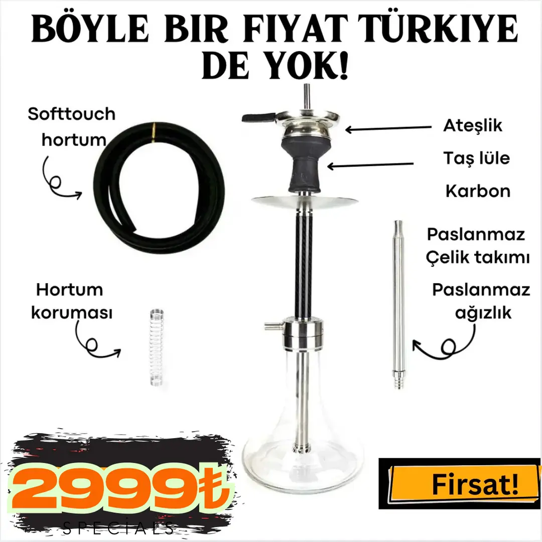 Çelik Eco Nargile Takımı – görsel 1