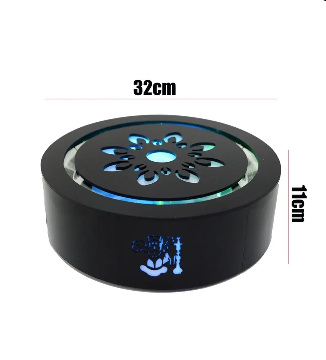 12 inç LED Lazerli Premium Nargile Şişe Altlığı – görsel 2