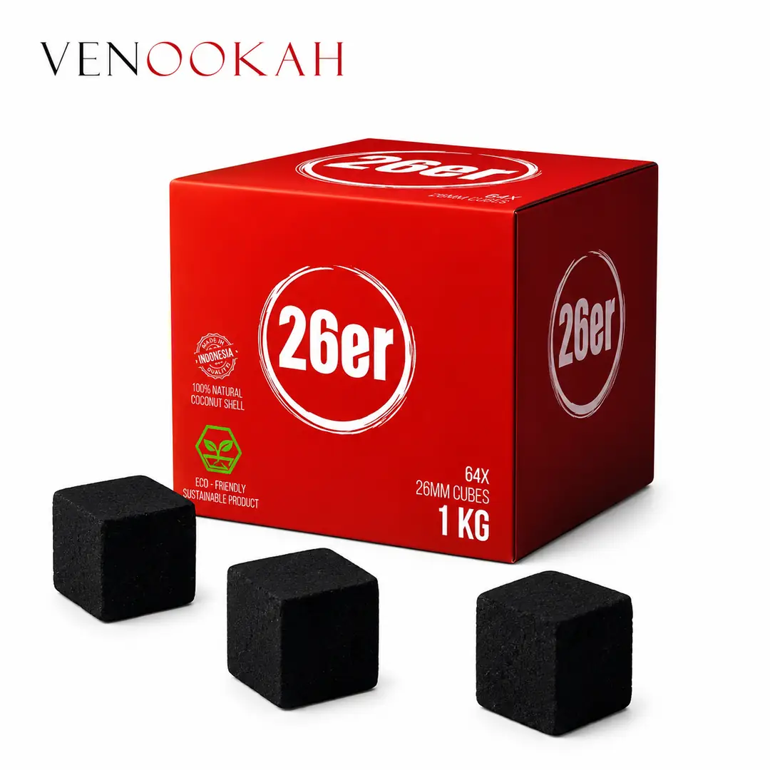 26er 26mm Hindistan Cevizi Nargile Kömürü (1 KG) ürün görseli