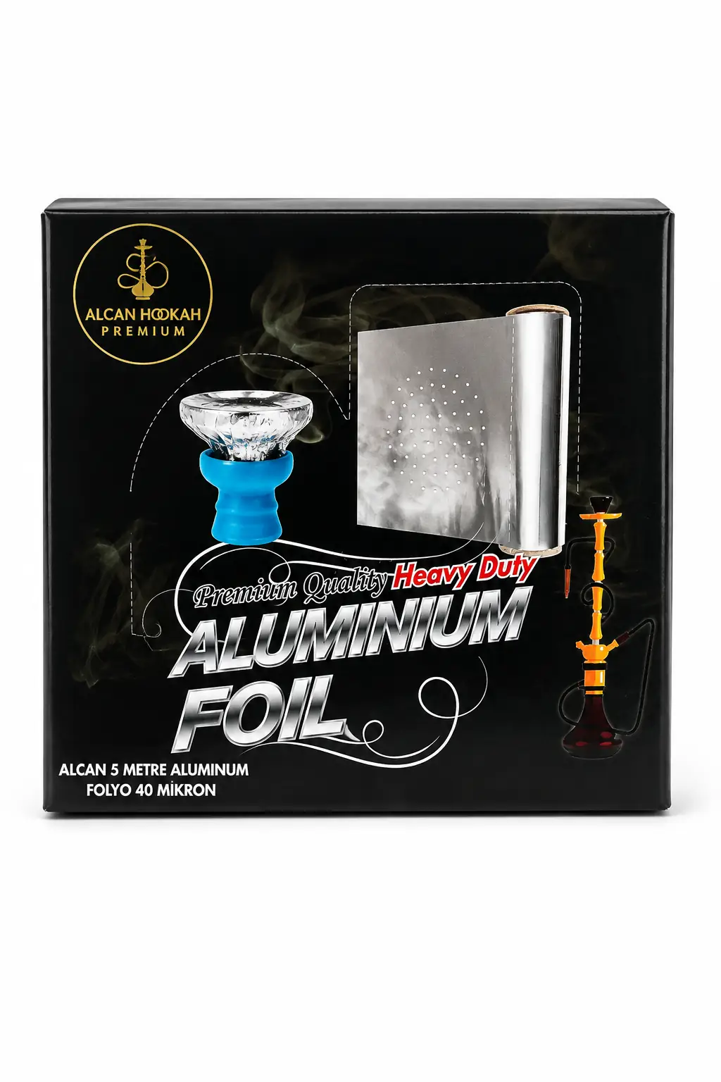 Premium 40 Mikron Tırtıklı Nargile Folyosu (5 Metre - Rulo) – görsel 3