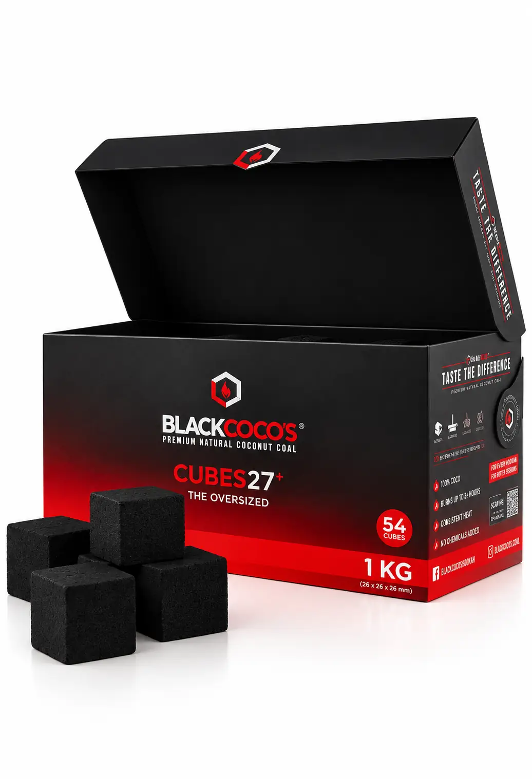 Black Coco's 27er Nargile Kömürü 1 KG ürün görseli